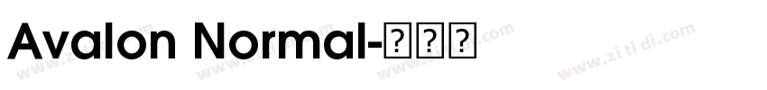 Avalon Normal字体转换